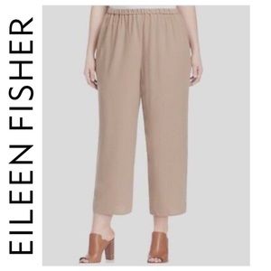 BNWOT Eileen Fisher silk cropped pants